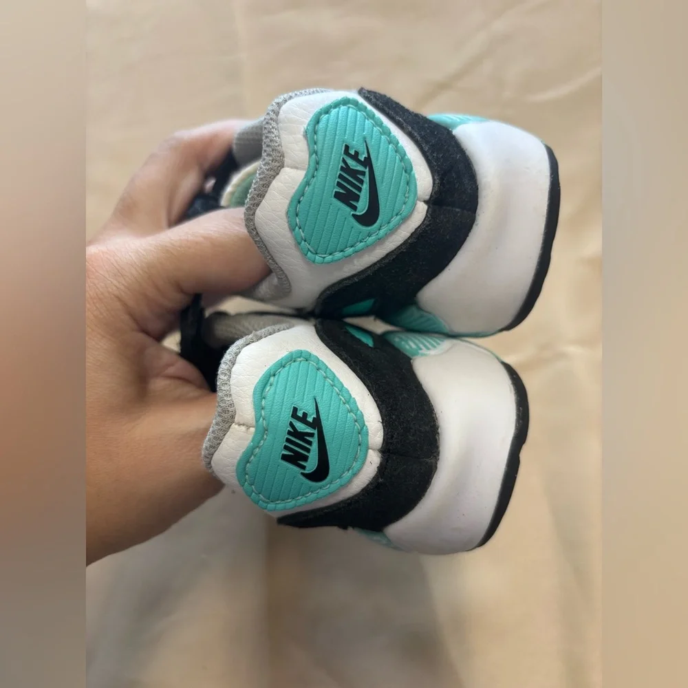 Nike Toddler Gray, White, and Teal‎ Sneakers Air Max 90